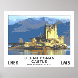 Vintage Travel,Eilean Donan Castle Poster
