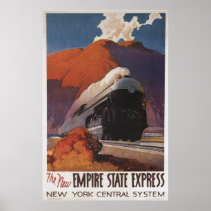 Vintage Travel - Empire State Express Train Poster