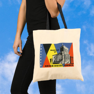 Vintage Travel Europe, Warsaw (Warszawa), Poland Tote Bag