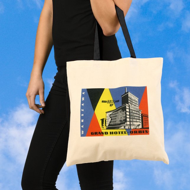 Vintage Travel Europe, Warsaw (Warszawa), Poland Tote Bag (Creator Uploaded)