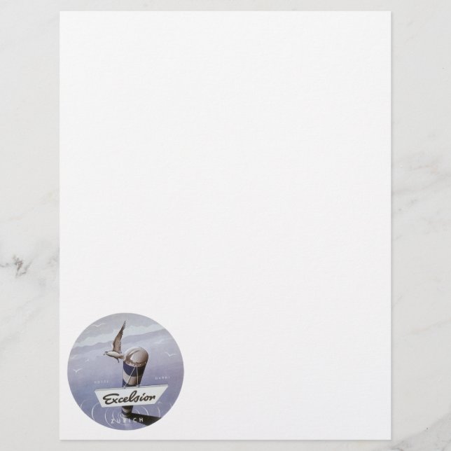 Vintage Travel Excelsior Hotel Zurich Switzerland Flyer (Front)