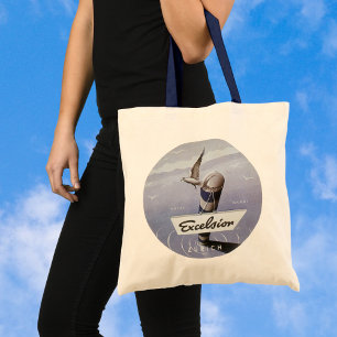 Vintage Travel Excelsior Hotel Zurich Switzerland Tote Bag