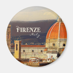 Vintage Travel Florence Firenze Italy Church Duomo Magnet