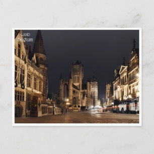 vintage travel Ghent Gad belgium Belgique Postcard