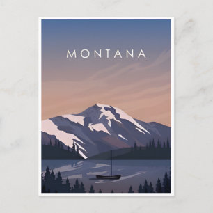 Vintage travel Glacier National Park Montana  Postcard