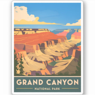 Vintage Travel Grand Canyon National Park Retro