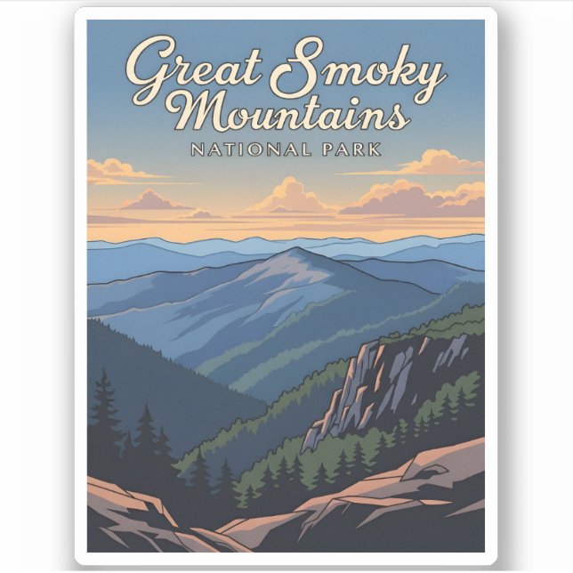 Vintage Travel Great Smoky Mountains National Park (Front)