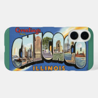 Vintage Travel, Greetings from Chicago Illinois