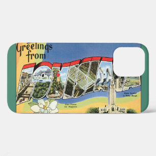 Vintage Travel, Greetings From Louisiana Gulf iPhone 12 Case