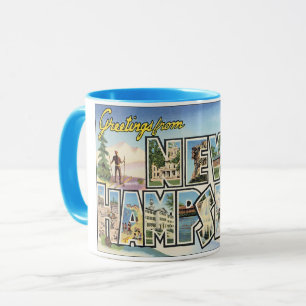 Vintage Travel, Greetings from New Hampshire Mug