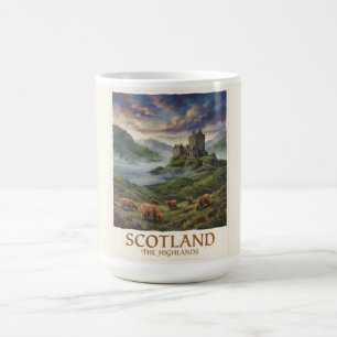 Vintage Travel Image of the Scottish Highlands Coffee Mug
