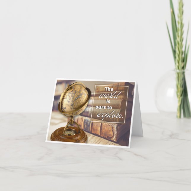 Vintage Travel Inspirational Note Cards (Front)