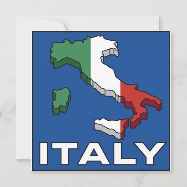 Vintage Travel Italy Invitations (Front)