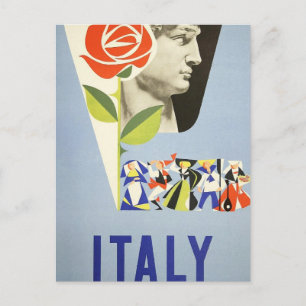 Vintage Travel - Italy Postcard