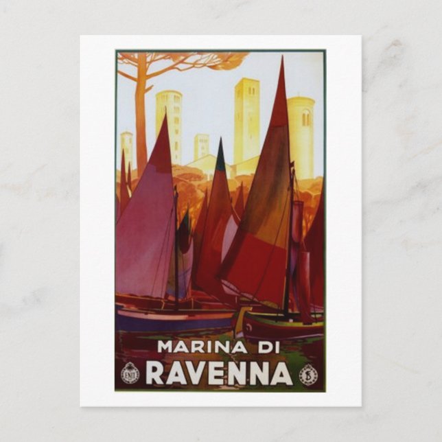 Vintage travel Italy, Ravenna - Postcard (Front)
