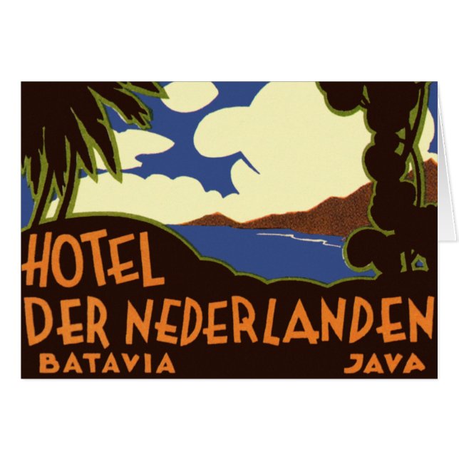 Vintage Travel Jakarta Indonesia Hotel Nederlanden (Front Horizontal)