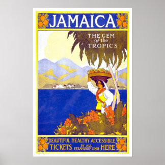 Vintage travel,Jamaica Poster