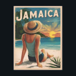 Vintage Travel Jamaica Tropical Beach Retro Scenic Postcard<br><div class="desc">Step into the tropical island paradise of Jamaica with this captivating retro travel-inspired postcard. Infused with nostalgia and vintage charm,  this piece captures the scenic beauty of this Caribbean gem in a retro aesthetic reminiscent of classic travel posters from yesteryear.</div>