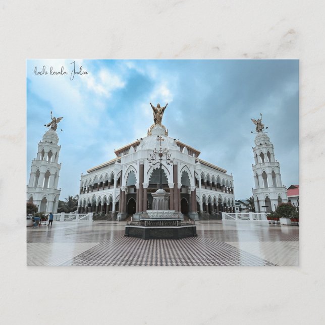 vintage travel kochi kerala India city vacation Postcard (Front)