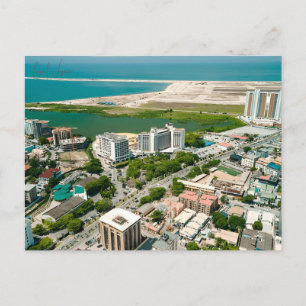 vintage travel Lagos Nigeria city retro  Postcard
