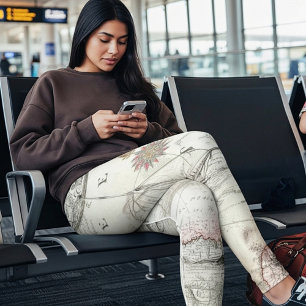 Vintage travel leggings