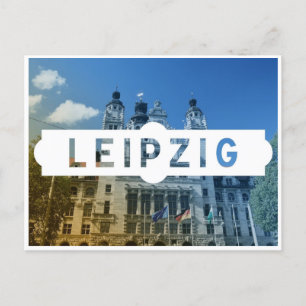 Vintage travel Leipzig Germany Old of the past Postcard