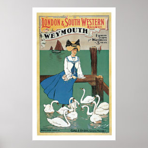 Vintage Travel,London & South Western Railway Poster