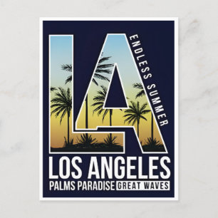 Vintage Travel Los angeles California america Postcard
