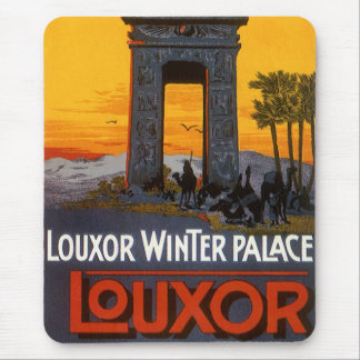 Vintage Travel, Louxor Winter Palace, Egypt Africa Mouse Mat