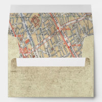 Vintage Travel Map Envelopes