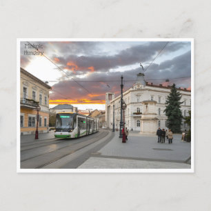 vintage travel miskolc Retro Hungary Hongrie Postcard