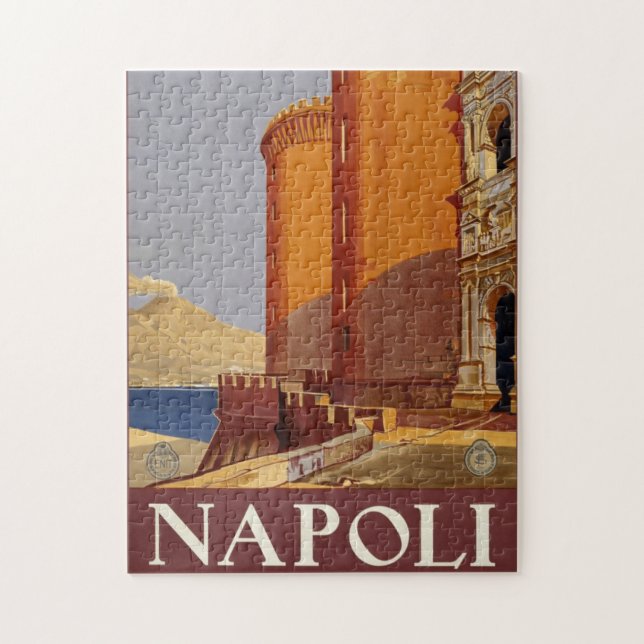 Vintage Travel Napoli Italy Jigsaw Puzzle (Vertical)