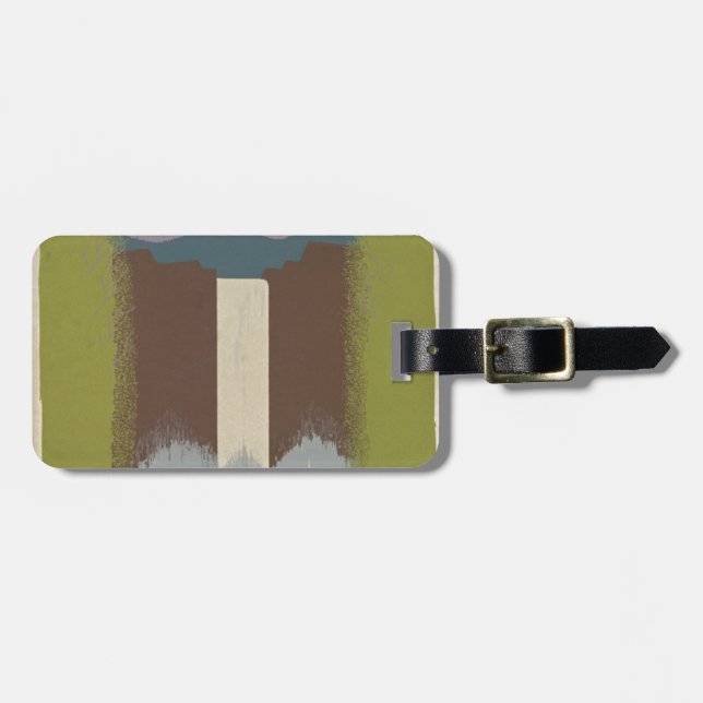 Vintage Travel National Parks Luggage Tag (Front Horizontal)