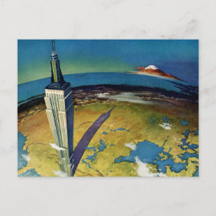 Vintage Travel New York City Empire State Building Postcard