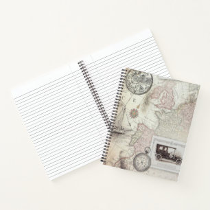 Vintage travel notebook