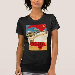 Vintage Travel Odessa Ukraine Soviet Union T-Shirt