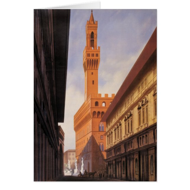 Vintage Travel, Palazzo Vecchio, Florence, Italy (Front)