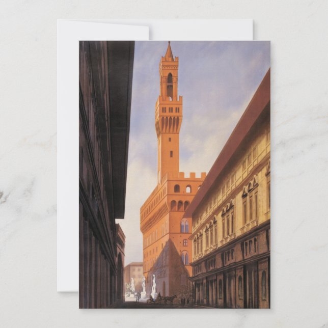 Vintage Travel, Palazzo Vecchio, Florence, Italy (Front)