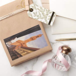 Vintage Travel, Palazzo Vecchio, Florence, Italy Rectangular Sticker