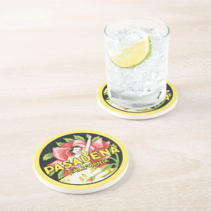 Vintage Travel, Pasadena California, Lady and Rose Coaster