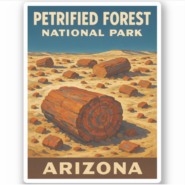 Vintage Travel Petrified Forest National Park (Front)