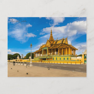vintage travel Phnom penh Cambodia Angkor Wat Postcard
