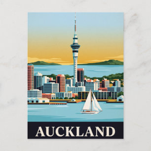 Vintage Travel Postcard AUCKLAND