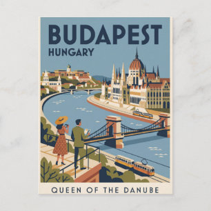 Vintage Travel Postcard   Budapest