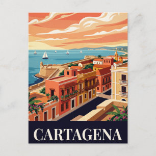 Vintage Travel Postcard CARTAGENA