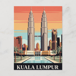 Vintage Travel Postcard | Kuala Lumpur