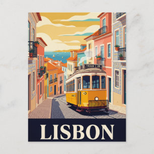 Vintage Travel Postcard LISBON