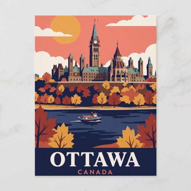 Vintage Travel Postcard Ottawa Canada (Front)
