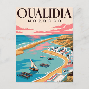 Vintage Travel Postcard   Oualidia Morocco