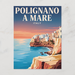 Vintage Travel Postcard   Polignano a Mare, Italy
